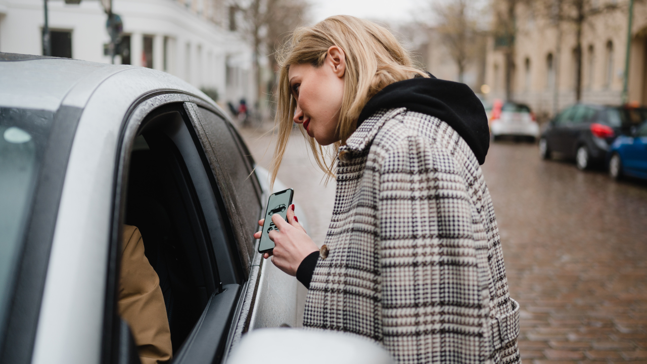 woman uber